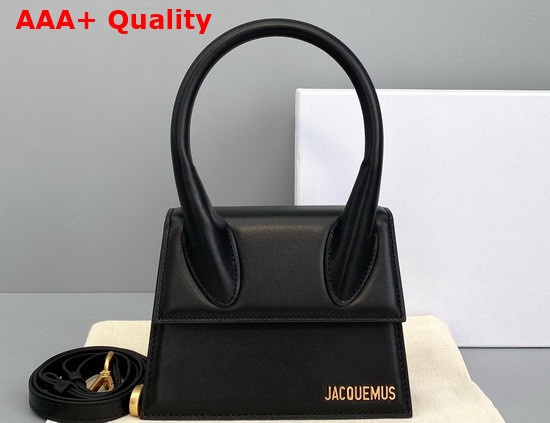 Jacquemus Le Chiquito Moyen Black Leather Replica