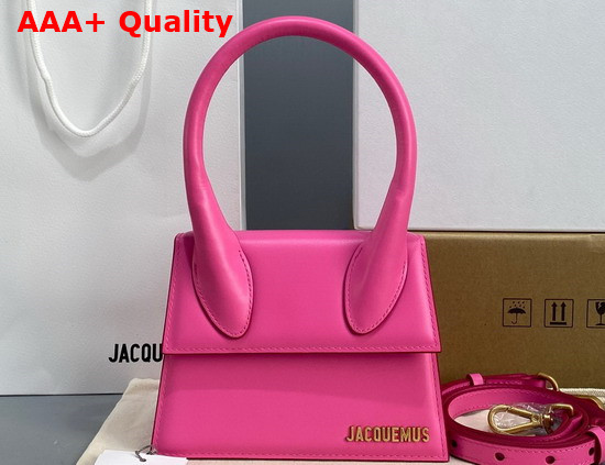 Jacquemus Le Chiquito Moyen Pink Leather Replica