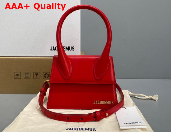 Jacquemus Le Chiquito Moyen Red Leather Replica