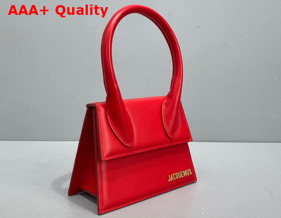 Jacquemus Le Chiquito Moyen Red Leather Replica