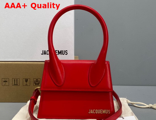 Jacquemus Le Chiquito Moyen Red Leather Replica