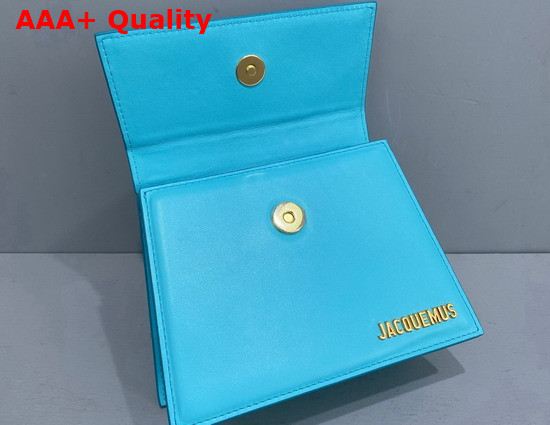 Jacquemus Le Chiquito Moyen Turquoise Leather Replica