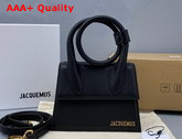 Jacquemus Le Chiquito Noeud Bag Black Leather Replica