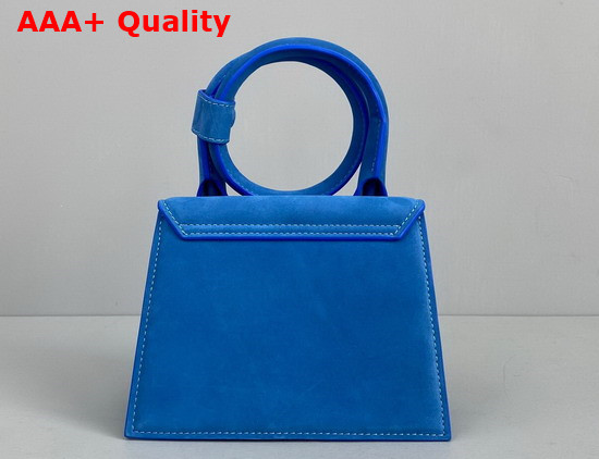 Jacquemus Le Chiquito Noeud Bag Blue Nubuck Replica
