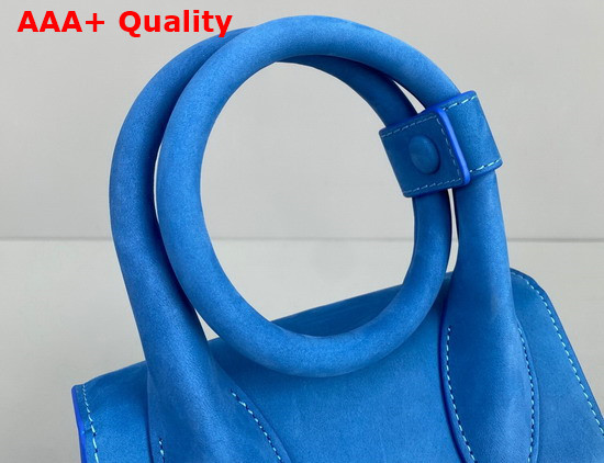 Jacquemus Le Chiquito Noeud Bag Blue Nubuck Replica