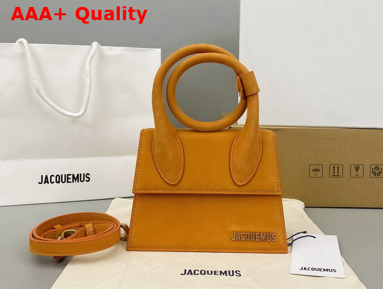 Jacquemus Le Chiquito Noeud Bag Orange Nubuck Replica