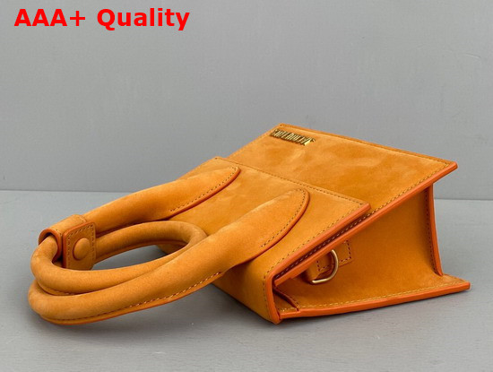 Jacquemus Le Chiquito Noeud Bag Orange Nubuck Replica