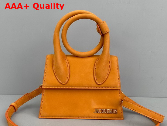 Jacquemus Le Chiquito Noeud Bag Orange Nubuck Replica