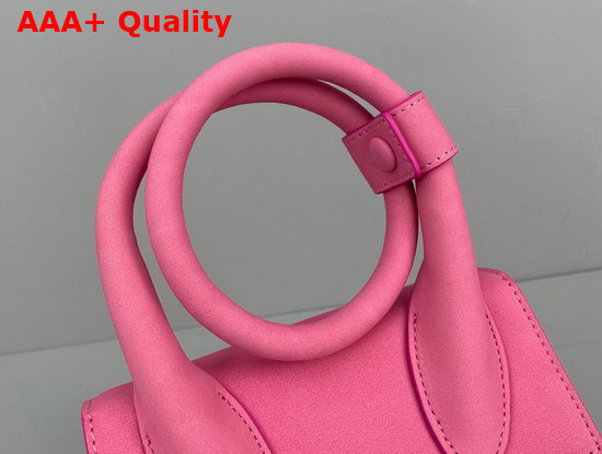 Jacquemus Le Chiquito Noeud Bag Pink Nubuck Replica