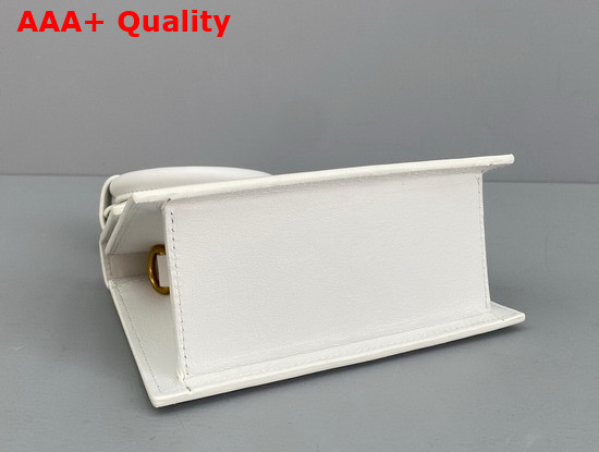 Jacquemus Le Chiquito Noeud Bag White Leather Replica