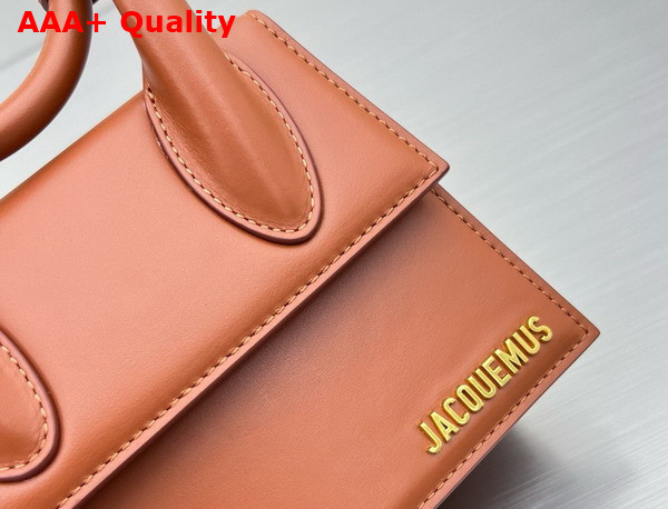 Jacquemus Le Chiquito Noeud Les Classiques Coiled Handbag in Light Brown Smooth Leather Replica