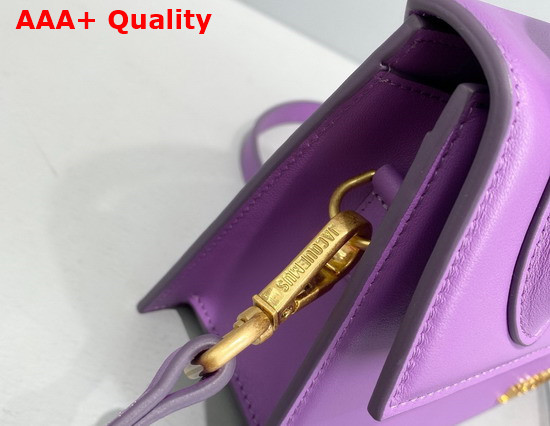 Jacquemus Le Chiquito Noeud Light Purple Leather Replica