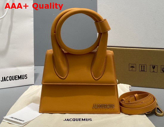 Jacquemus Le Chiquito Noeud Orange Leather Replica