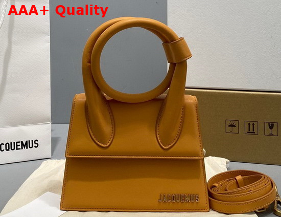 Jacquemus Le Chiquito Noeud Orange Leather Replica