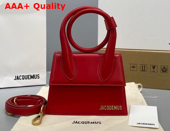 Jacquemus Le Chiquito Noeud Red Leather Replica