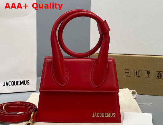 Jacquemus Le Chiquito Noeud Red Leather Replica