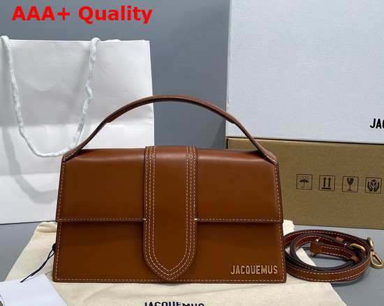 Jacquemus Le Grand Bambino Brown Leather Replica