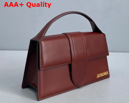 Jacquemus Le Grand Bambino Dark Brown Leather Replica