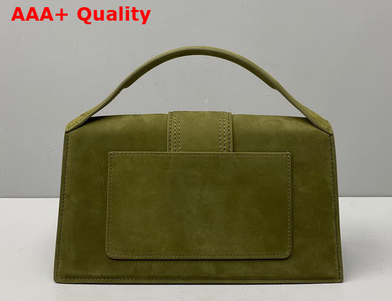 Jacquemus Le Grand Bambino Dark Green Suede Leather Replica