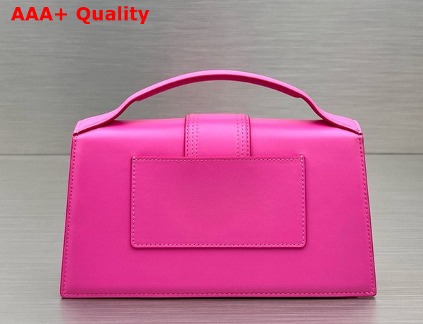 Jacquemus Le Grand Bambino Les Classiques Crossbody Flap Bag in Pink Smooth Leather Replica