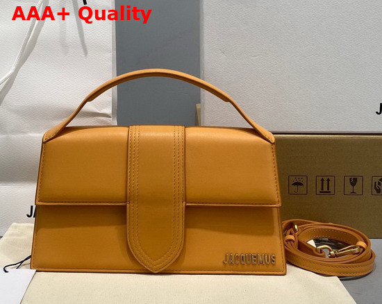 Jacquemus Le Grand Bambino Orange Leather Replica