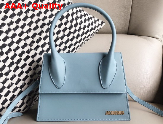 Jacquemus Le Grand Chiquito Bag in Baby Blue Leather Replica