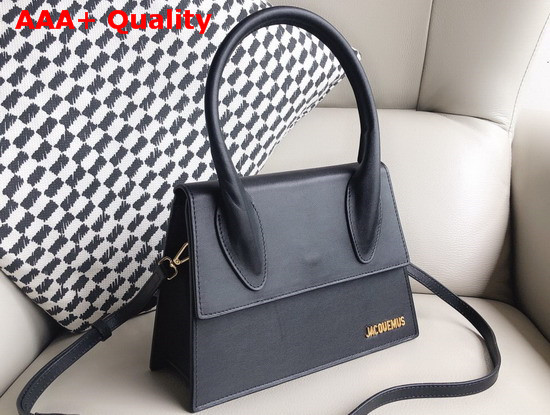 Jacquemus Le Grand Chiquito Bag in Black Leather Replica