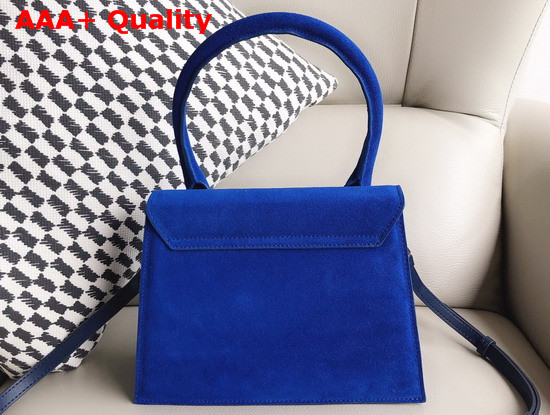 Jacquemus Le Grand Chiquito Bag in Blue Suede Leather Replica