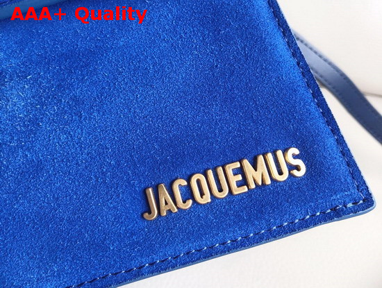 Jacquemus Le Grand Chiquito Bag in Blue Suede Leather Replica