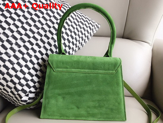 Jacquemus Le Grand Chiquito Bag in Green Suede Leather Replica