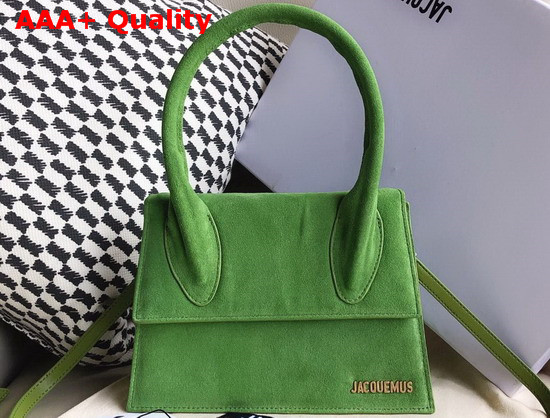 Jacquemus Le Grand Chiquito Bag in Green Suede Leather Replica