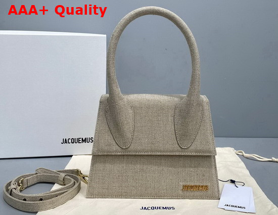 Jacquemus Le Grand Chiquito Beige Linen Replica