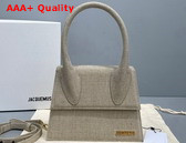 Jacquemus Le Grand Chiquito Beige Linen Replica