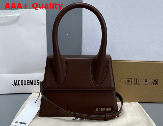 Jacquemus Le Grand Chiquito Dark Brown Leather Replica