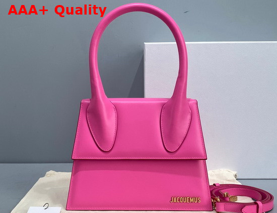 Jacquemus Le Grand Chiquito Large Leather Handbag in Pink Replica