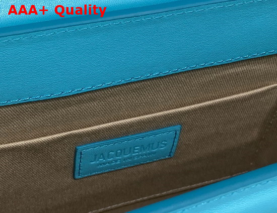 Jacquemus Le Grand Chiquito Large Leather Handbag in Turquoise Replica