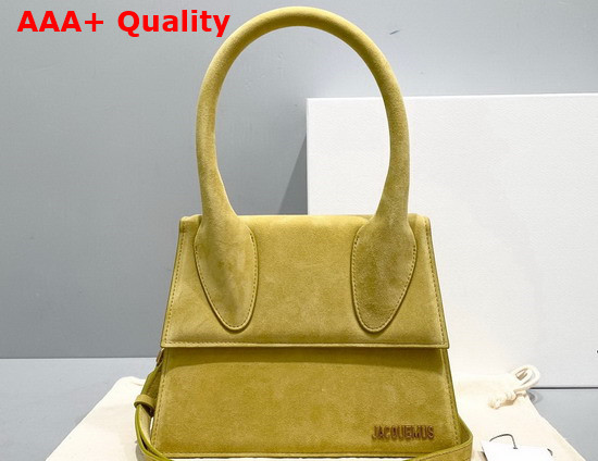 Jacquemus Le Grand Chiquito Yellow Suede Leather Replica