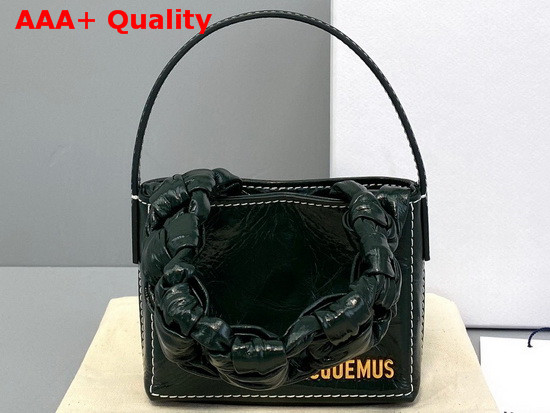 Jacquemus Le Petit Sac Noeud Braided Handle Mini Bag in Green Replica