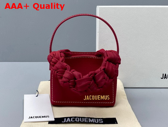 Jacquemus Le Petit Sac Noeud Braided Handle Mini Bag in Pink Replica