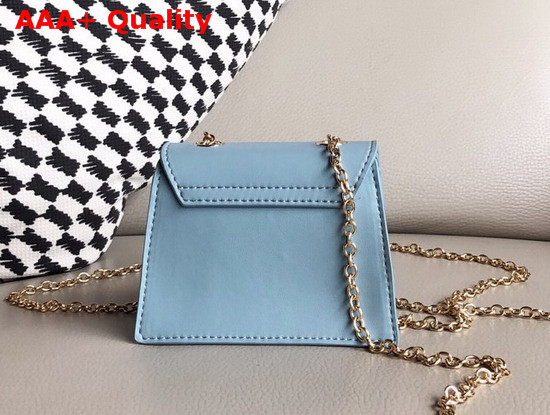 Jacquemus Le Piccolo Mini Crossbody Bag in Baby Blue Rubberized Leather Replica