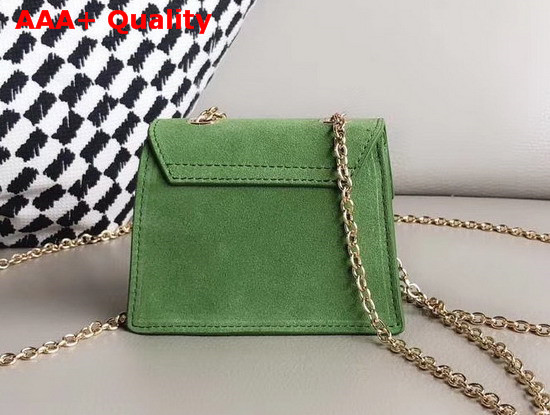 Jacquemus Le Piccolo Mini Crossbody Bag in Green Suede Leather Replica