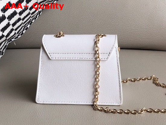 Jacquemus Le Piccolo Mini Crossbody Bag in White Rubberized Leather Replica