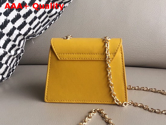 Jacquemus Le Piccolo Mini Crossbody Bag in Yellow Rubberized Leather Replica