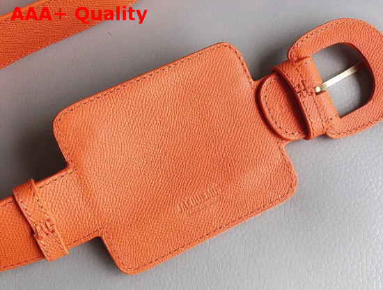 Jacquemus Le Porte Ceinture Leather Belt Bag in Orange Replica