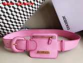 Jacquemus Le Porte Ceinture Leather Belt Bag in Pink Replica