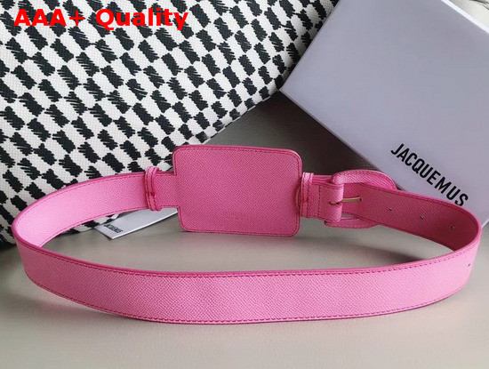 Jacquemus Le Porte Ceinture Leather Belt Bag in Pink Replica