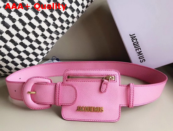 Jacquemus Le Porte Ceinture Leather Belt Bag in Pink Replica