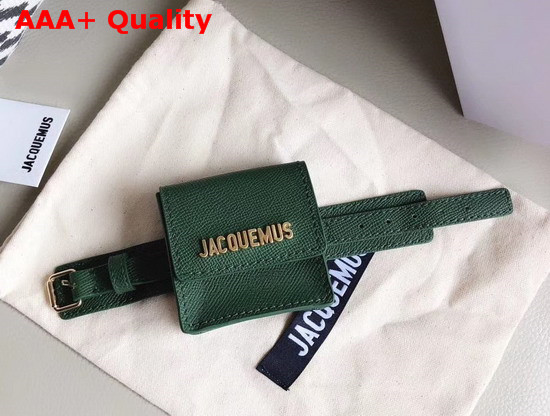 Jacquemus Le Sac Bracelet Bag in Dark Green Replica