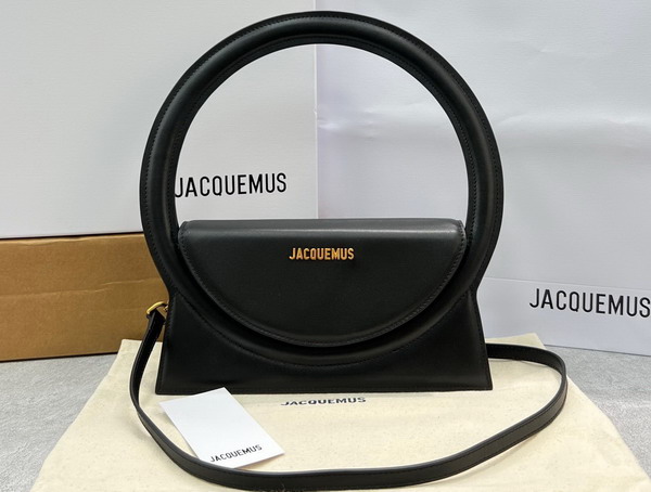 Jacquemus Le Sac Rond Black Leather Replica