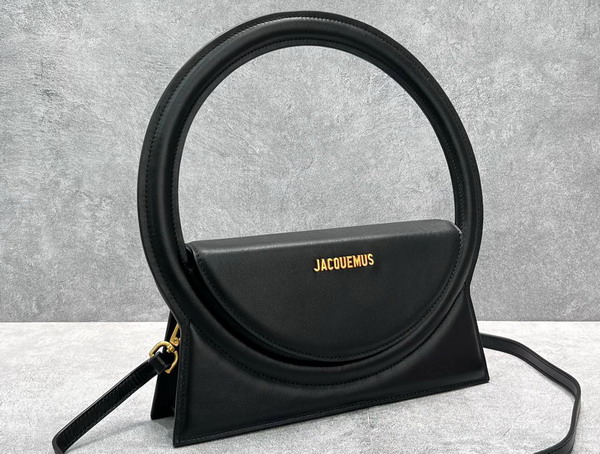 Jacquemus Le Sac Rond Black Leather Replica